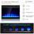 23'' W Black Electric Fireplace
