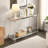 43.31'' Chrome Glass Sofa Table