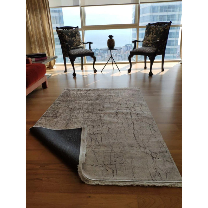 Katana Performance Washable Abstract Indoor / Outdoor Rug, Rectangle 5'3" x 9'10"