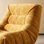 Canapé moderne moderne en chenille jaune