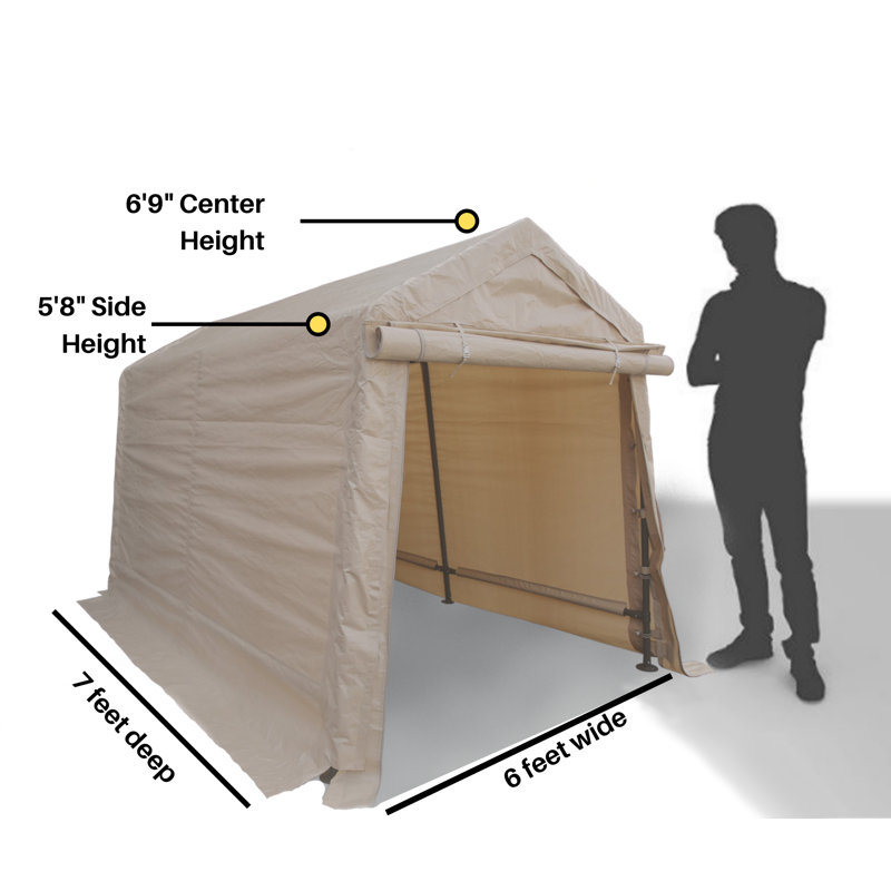6 Ft. W x 8 FT. D Steel Storage Shed
