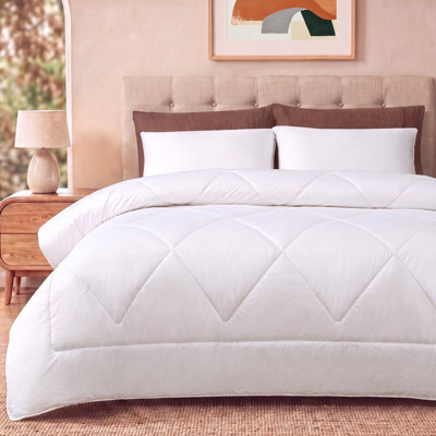Woolmark Certified Australian Wool Duvet, 7-9 Tog, 330TC Breathable Cotton Cover, All Season Quilt for Spring Summer Autumn