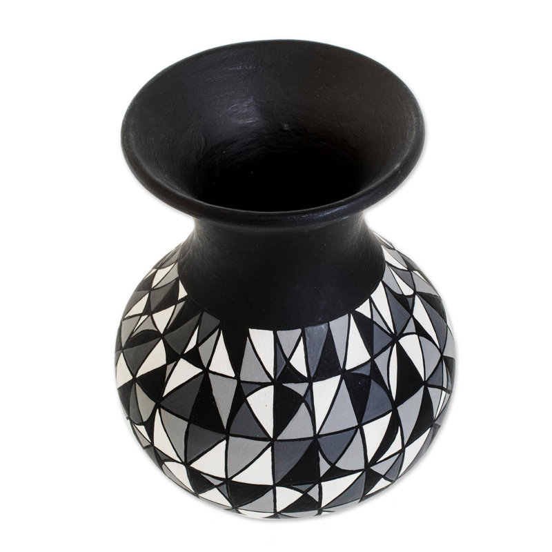 Vase de table décorative en céramique élégante geometry Landau