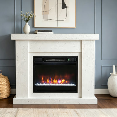 44.5"W Electric Fireplace & Mantel Package