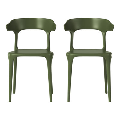 Chaise de salle à manger d'extérieur empilable