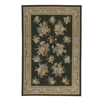 Wool Floral Area Rug