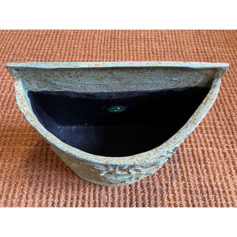 Percy Handcrafted Indoor / Outdoor Planter, 24cm H x 34cm W x 17cm D, Bronze Verdigris