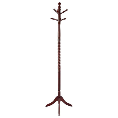 Merlot Coat Rack With Twisted Post