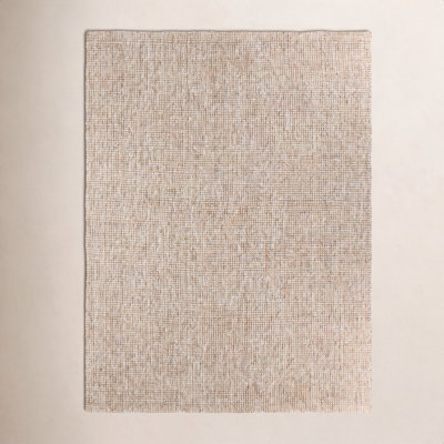 Brad Gray Sand Hand-Woven Flatweave Jute Rug