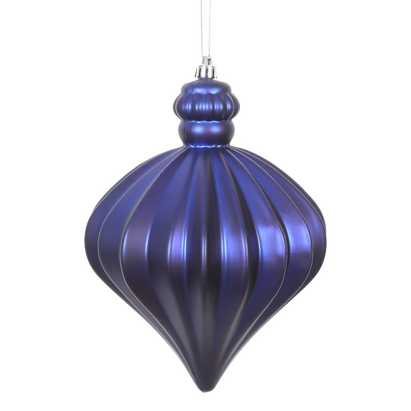 Ornement de Noël oignon 6 po, Bleu de cobalt