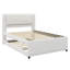 Lit plateforme tapissier avec lit gigogne-1461567766