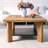 Modern Burlywood Solid Wood Square Coffee Table