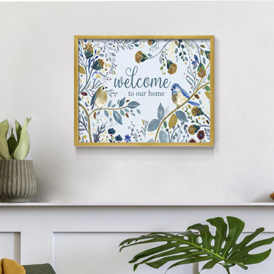 Bienvenue dans notre maison - Impression encadrée - Restickable
