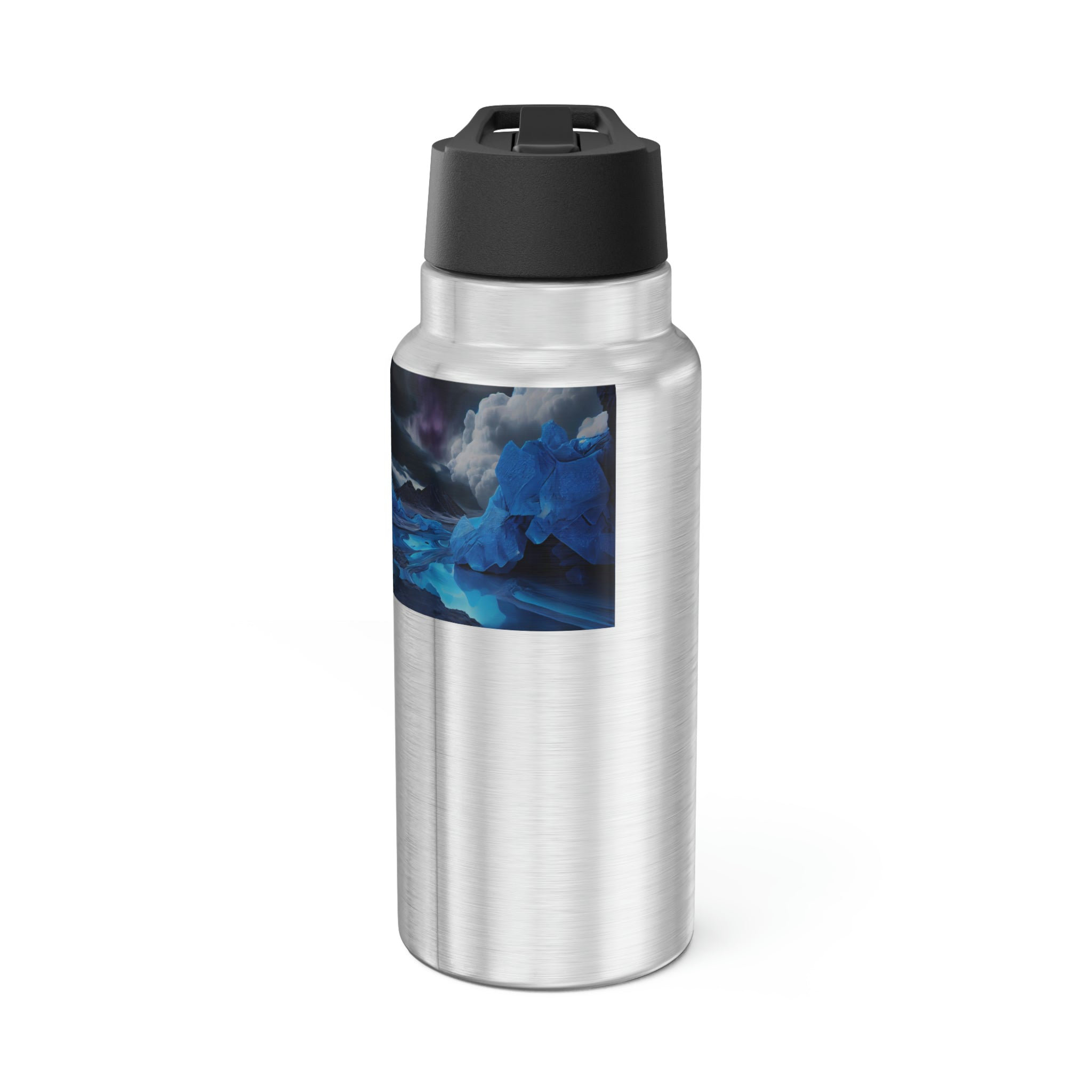 Peaceful Valley 32oz. Insulated Stainless Steel Water Bottle Straw