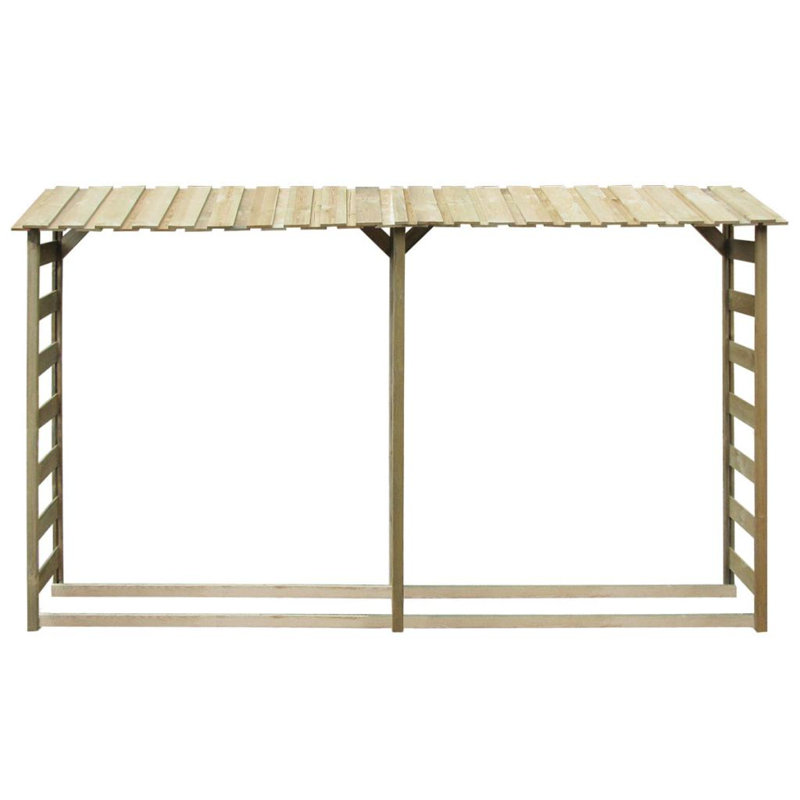 10 Ft. W x 1 Ft. D Wood Log Store