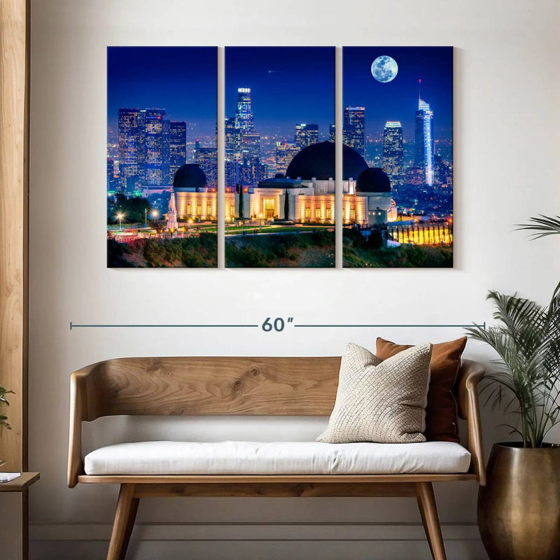 Sebbie Griffith Park Observatory, 32" H x 50" W
