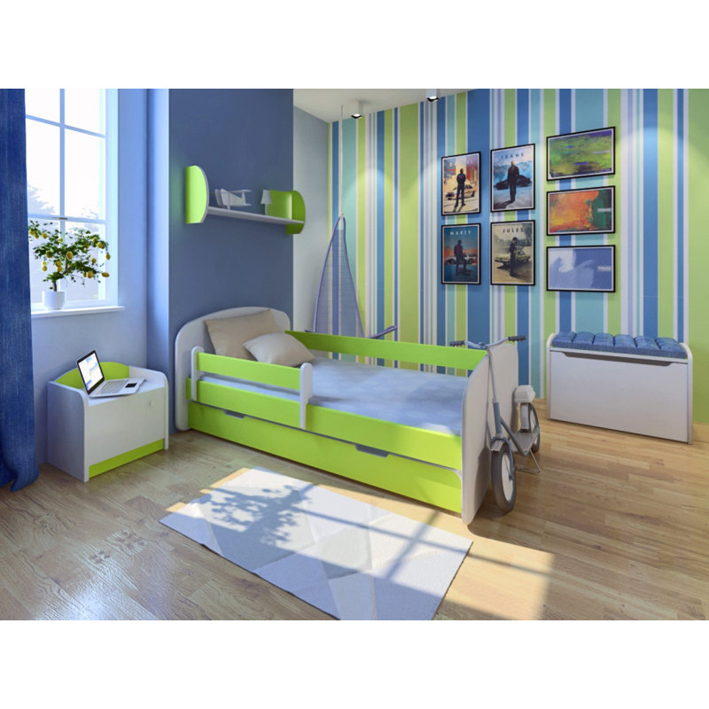 Kids with Drawers, 70 x 140 cm, Lime