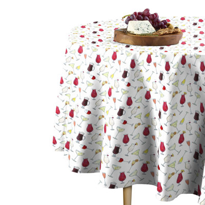 Javon Geometric Round Tablecloth