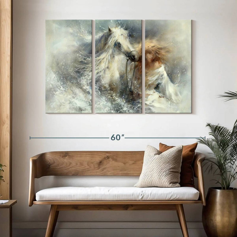 Scene In Water, 32" H x 50" W