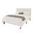 Modern Upholstered Platform Bed Frame With Adjustable Headboard, Textured Bouclé Fabric-1692321519-1692321518