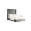 Matelas en chenille de fourrure de lit grand format contemporain gris de 1 po-2038219398-2038219449