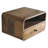 Large Oak-Ish Curve Upper Slot Floating Bedside-590533794