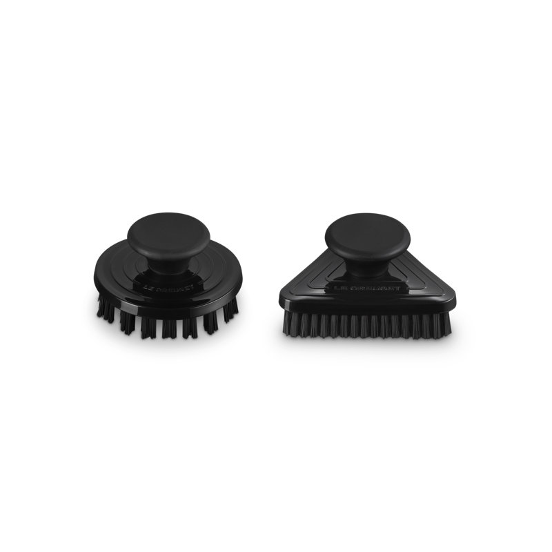 Le Creuset Set Of 2 Cleaning Brushes Cerise, Black