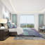  Ensemble de housse de couette moderne et contemporaine en microfibre bleue / mauve-35228165