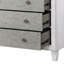 Commode Katia gris rustique et blanc vieilli