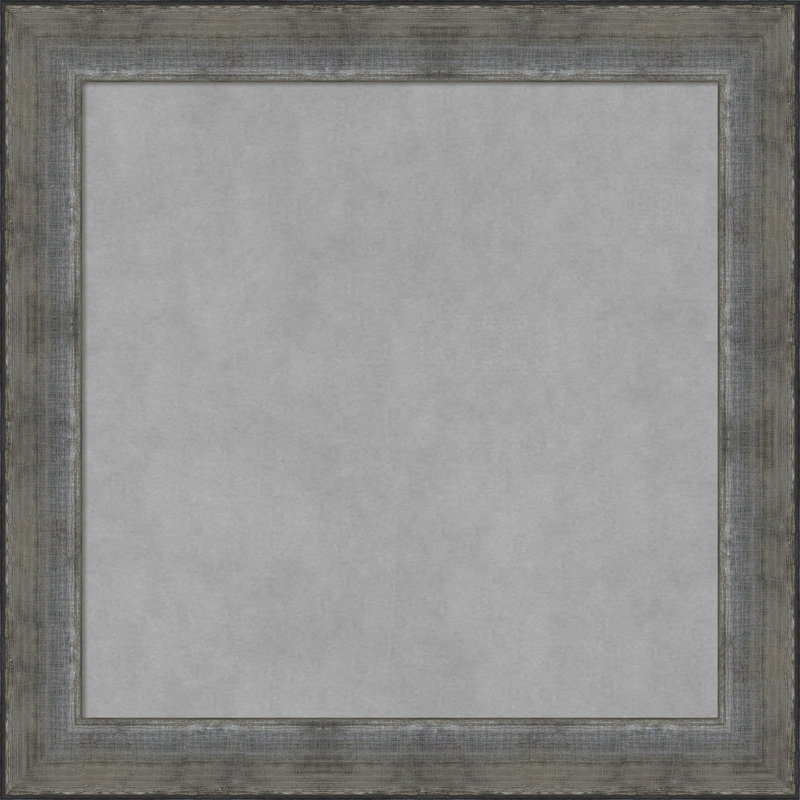 Tableau magnétique encadré étain forgé, H 24 po x l 24 po