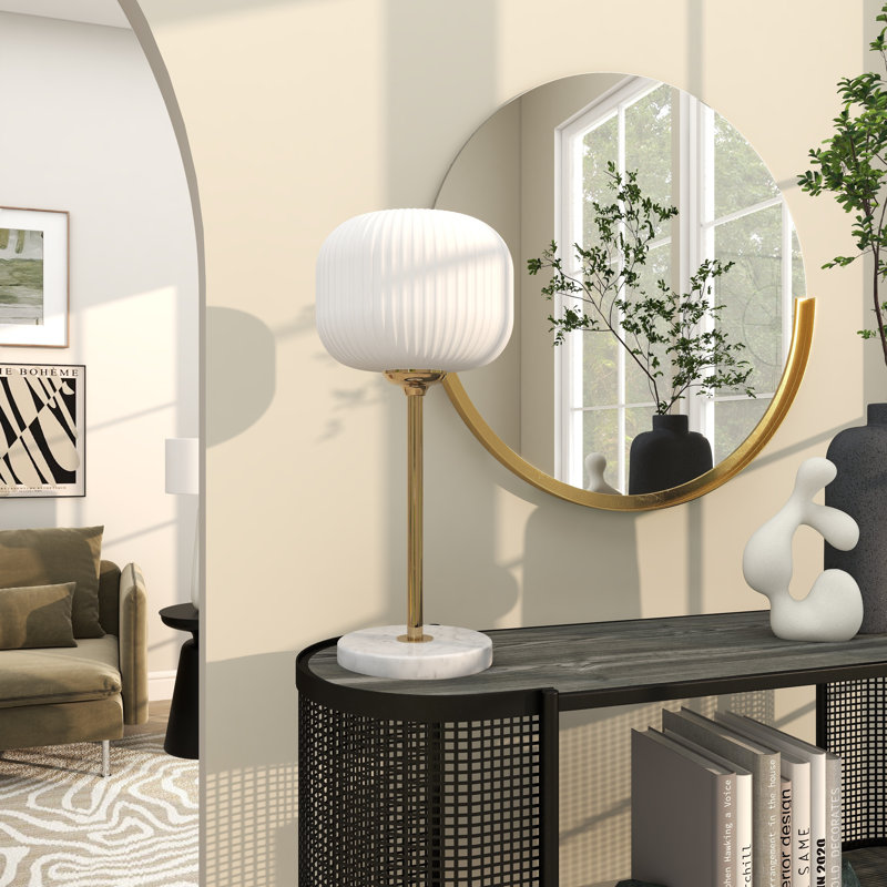 Lampe de table blanche 22,7 po
