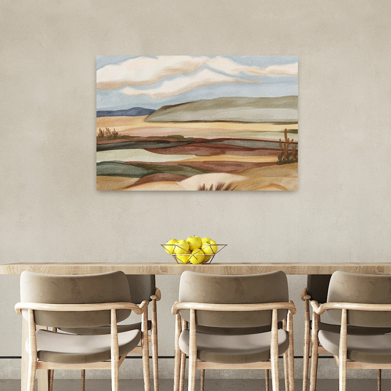 «Southwestern Desert Vista Peaceful Serene Tranquil Landscape Nature», art mural