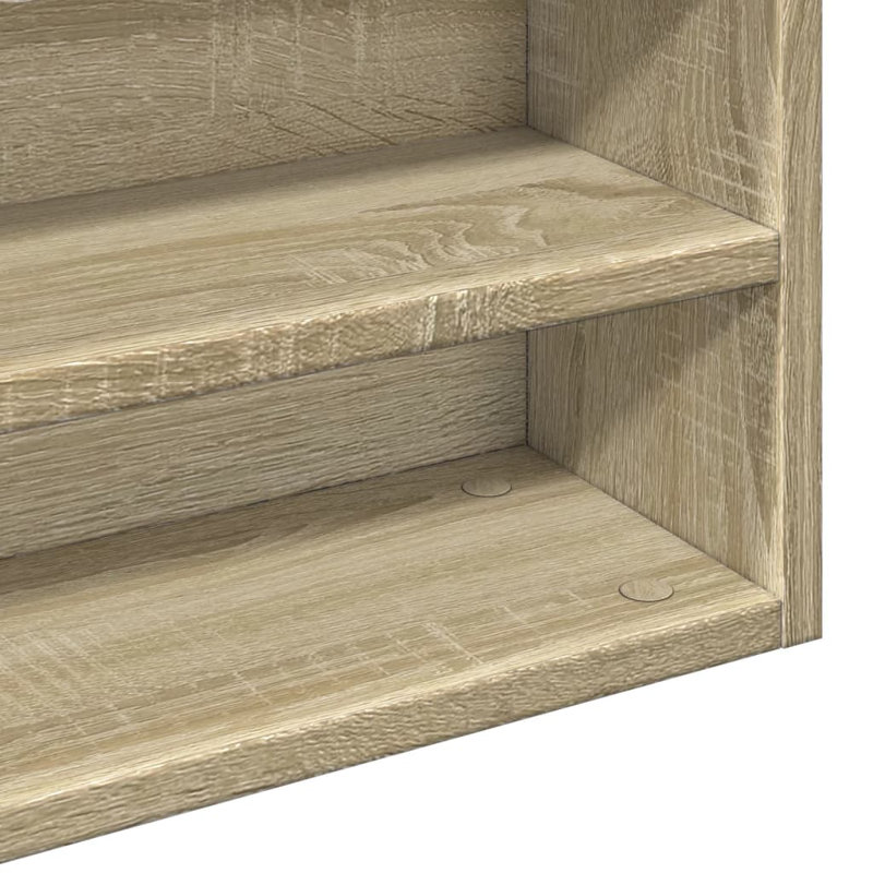 Armoire murale en bois d'ingénierie vidaXL, Chêne sonoma, H 22,83 po x l 39,37 po x 5,91 po