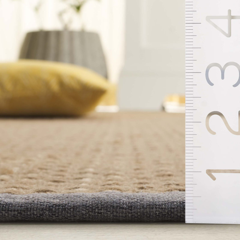 Natural Fiber 142 Area Rug In Maize / Brown, Rectangle 5' x 8'