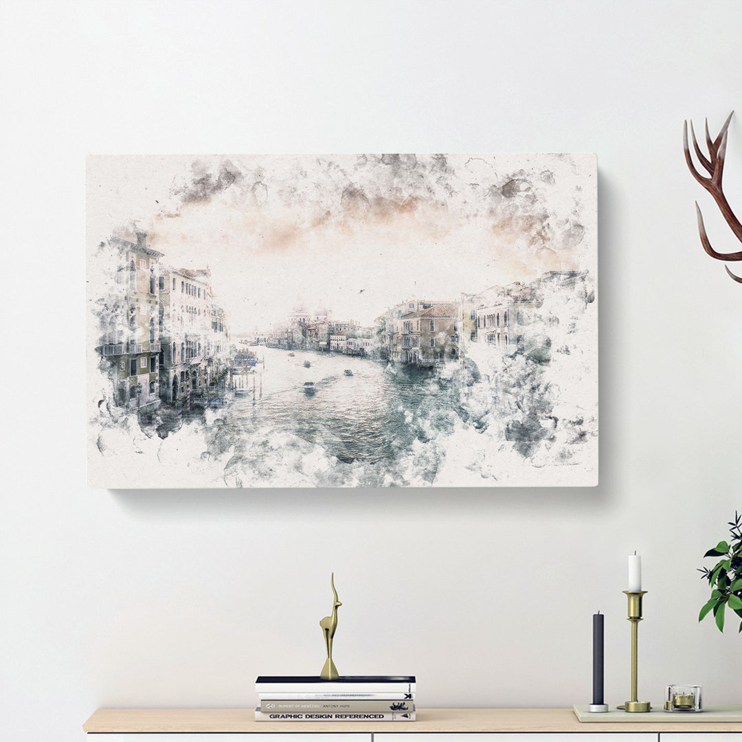 The Grand Canal in Venice Italy - Wrapped Canvas