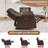 37" W Classic Top Grain Leather Power Recliner Chair With USB Port, Adjustable Electric Reclining & Hidden Cupholders For Living Room (Set Of 2)-2009746535