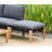Katreena 10 Piece Teak Finish Outdoor Furniture Seating Set with Cushions