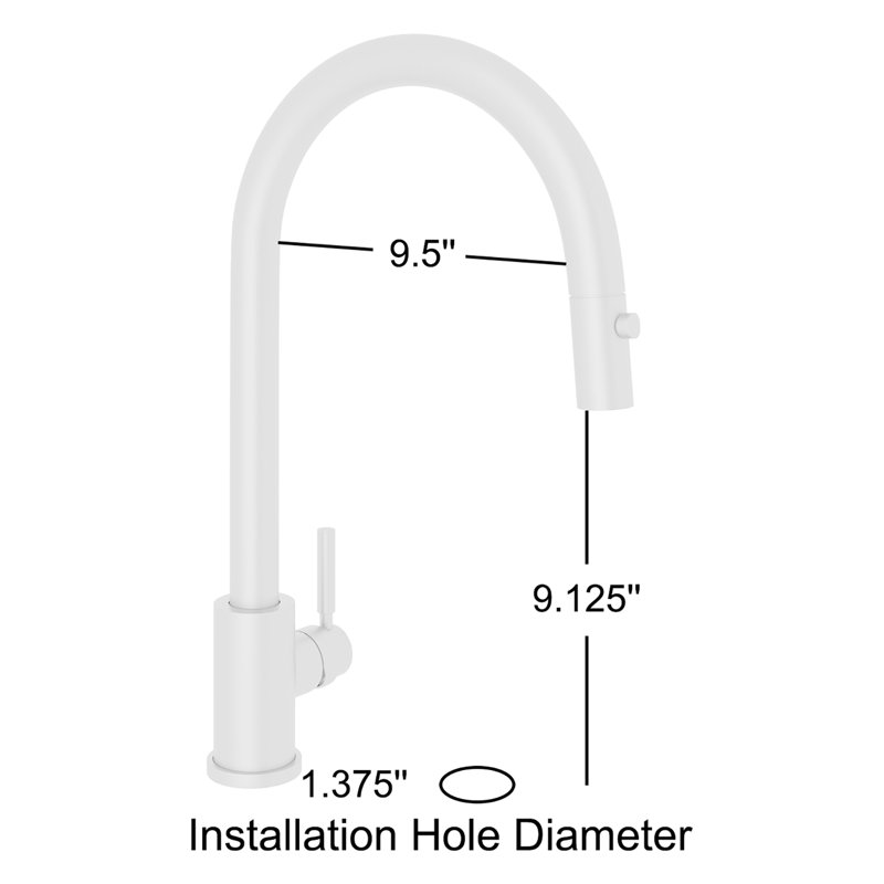 Holborn Pull-Down Single Handle Kitchen Faucet, Satin English Gold