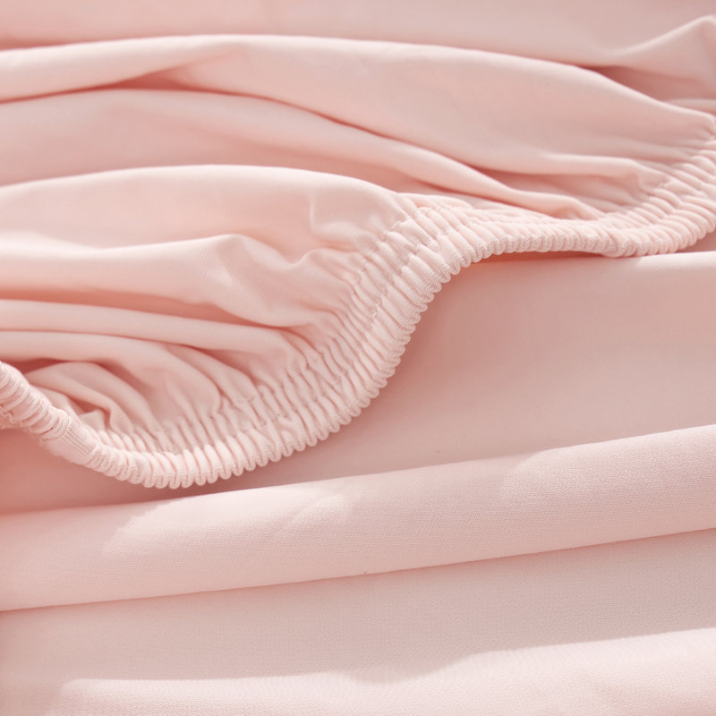 Nylon Knitted Fitted Sheet, Pink