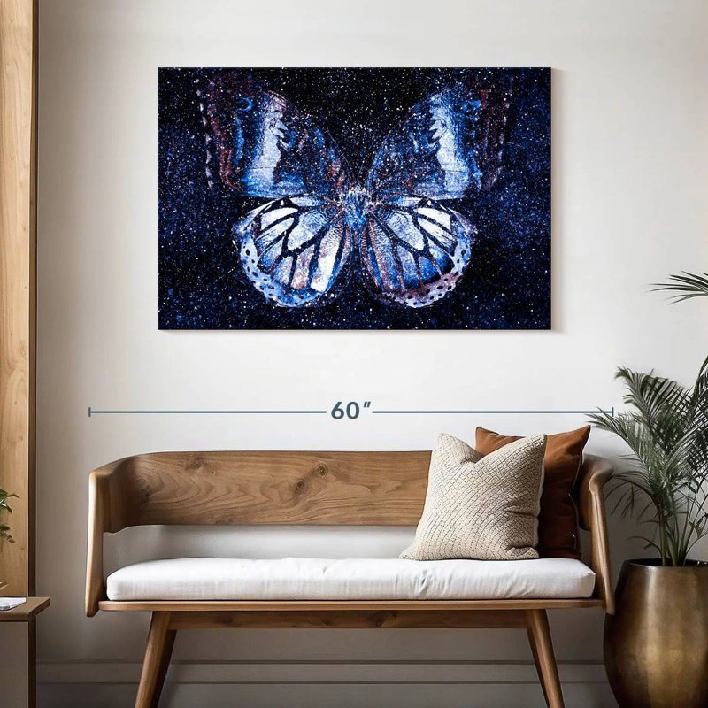 Cosmic Butterfly, 30" H x 45" W