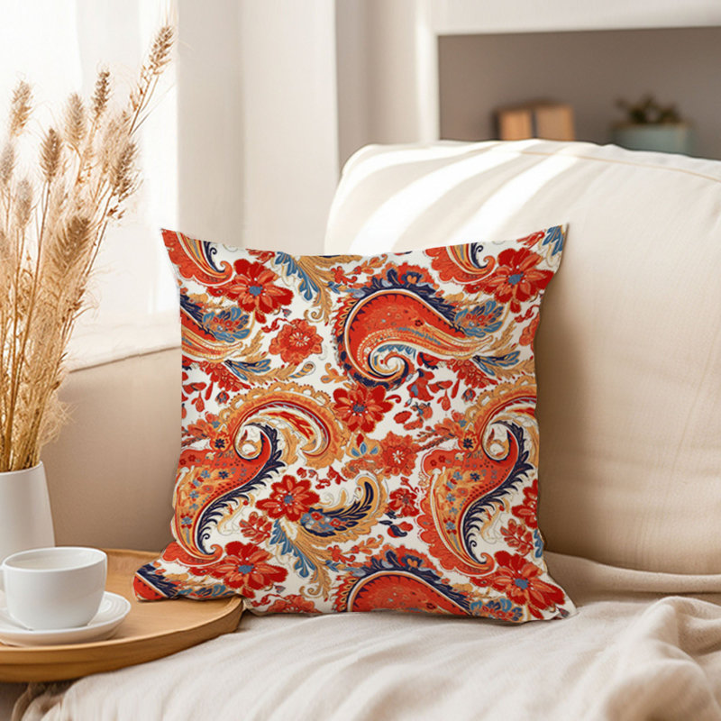 Abstract Boho Paisley Pattern V Bohemian, 18"H x 18"W