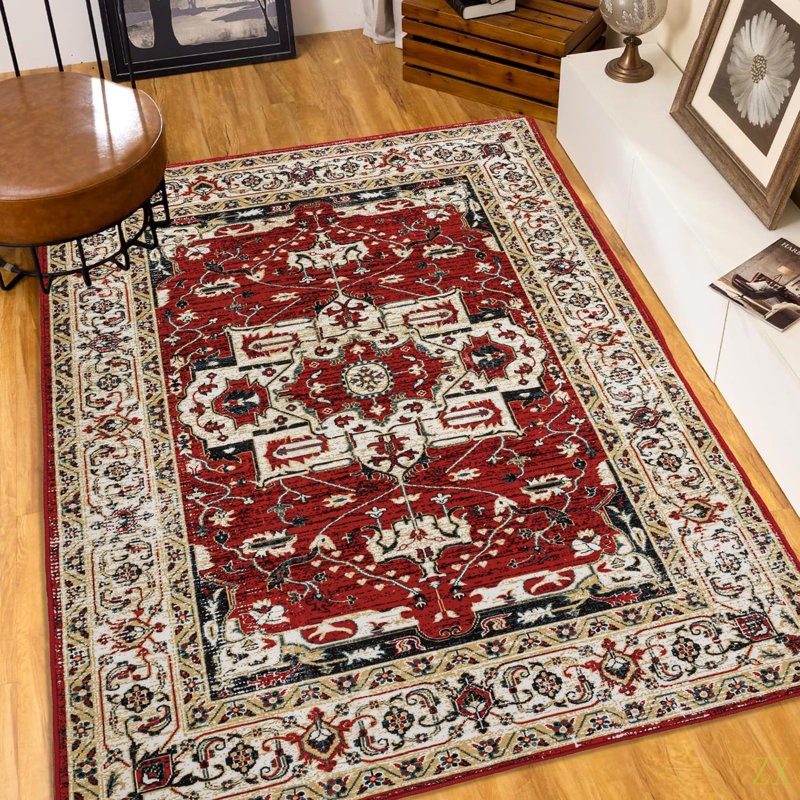 Tapis lavable antidérapant 6 x 9 po Vintage Bohemia