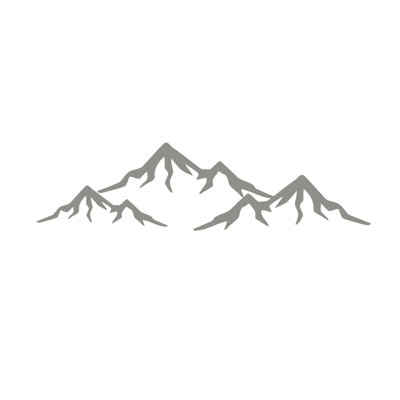 Décalcomanie murale de chambre à montagnes