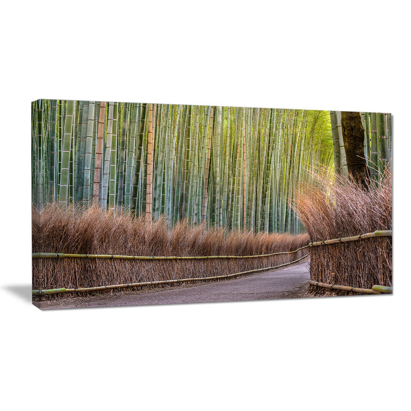 Green Bamboo Forest Landscape Canvas Print, 32" x 16"