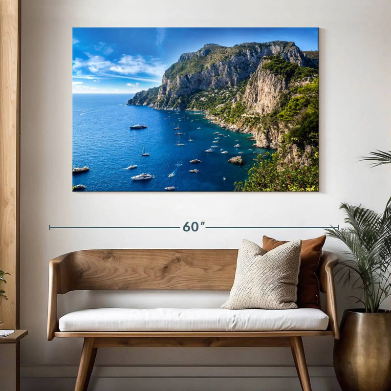 Gillard, île de Capri, H 34 po x l 51 po