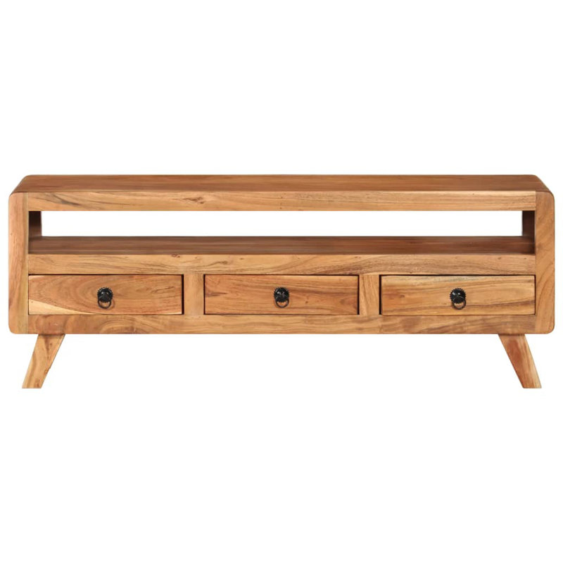 Poitier Unfinished TV Stand, Acacia Wood