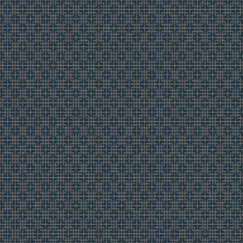 Rouleau de papier peint à texture grecque L 33 pi x l 21 po TexStyle, Bleu marine