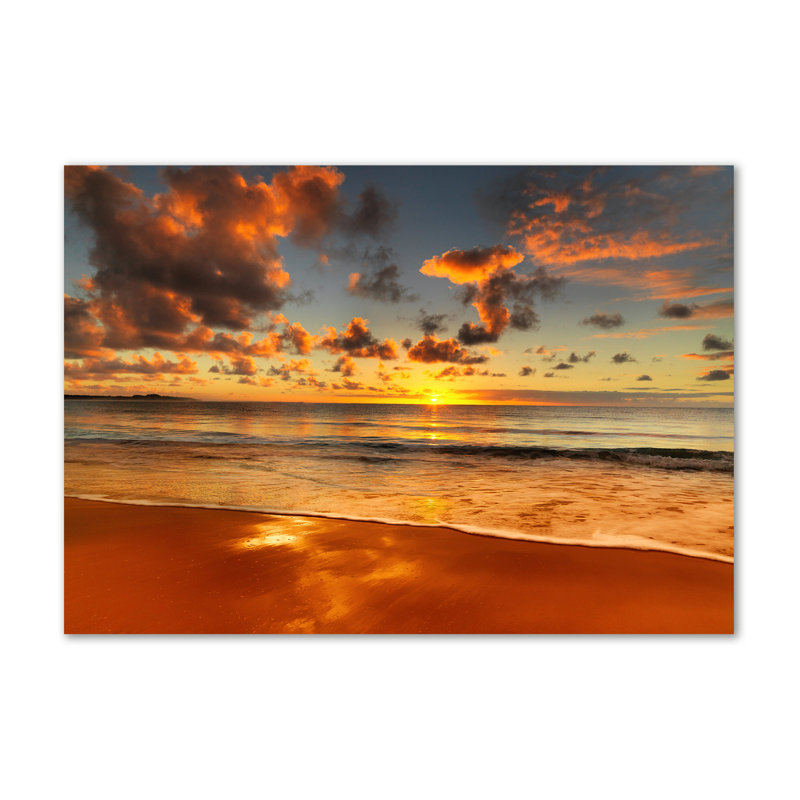 Sunset Beach - Wrapped Canvas Print