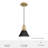 Jasmine Roth 1 - Light Flat Matte Black Cone Pendant-91604930