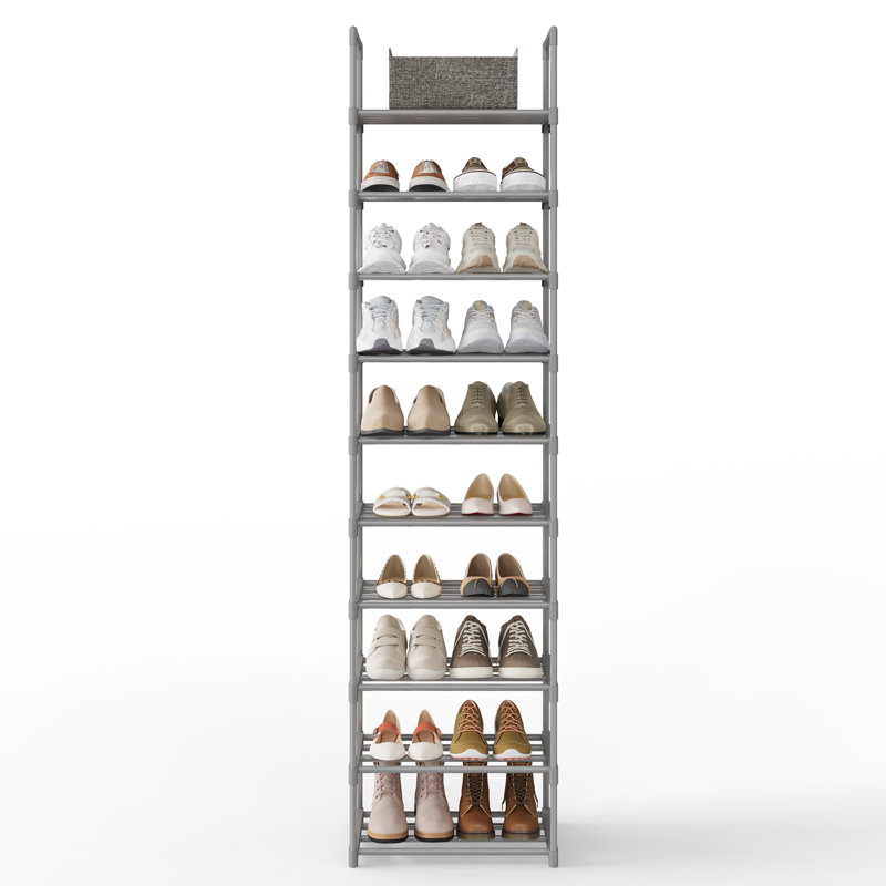 20 Pair Shoe Rack, Grey